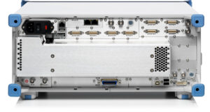 Rear: Rohde & Schwarz CMW500 Wideband Radio Communication/Production Tester