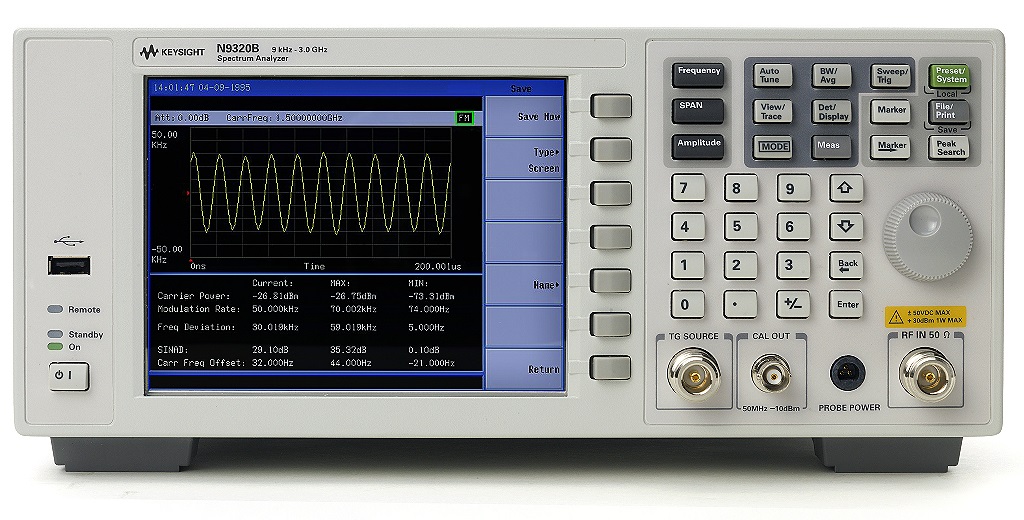 Contact TestWorld to get the best pricing on a used/refurbished Keysight (Agilent) N9320B RF Spectrum Analyzer, 9 kHz to 3 GHz. Rental and financing/lease options available. Keysight (Agilent) N9320B RF Spectrum Analyzer, 9 kHz to 3 GHz