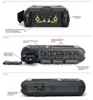 Inputs: Keysight (Agilent) N9912A FieldFox Handheld RF Combination Analyzer, 4 and 6 GHz