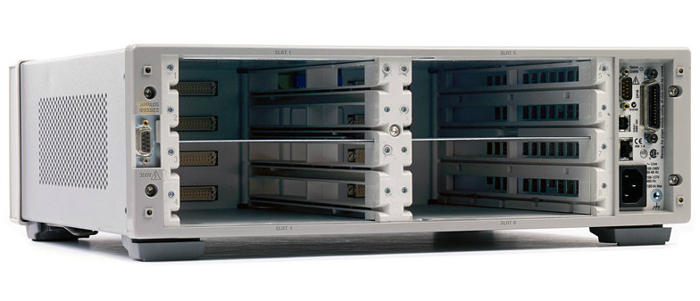 Contact TestWorld today for the best price on the Keysight (Agilent/HP) 34980A Multifunction Switch/Measure Unit. Rental and financing/lease options available. Rear: Used Keysight (Agilent/HP) 34980A Multifunction Switch/Measure Unit